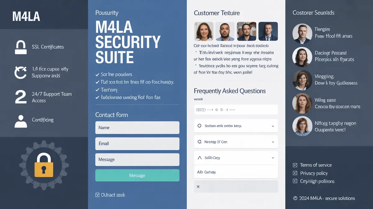 ระบบความปลอดภัยและการสนับสนุนลูกค้า M4LA